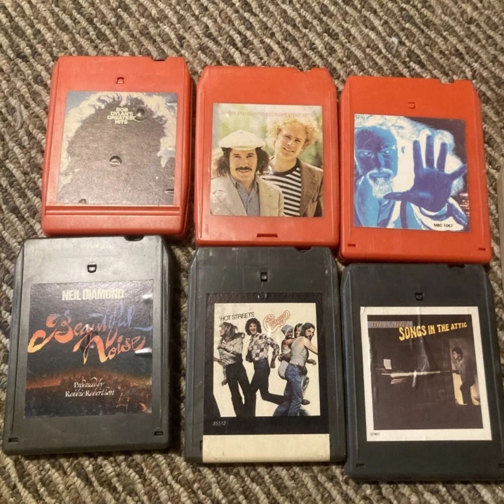 8 Track Cassette Lot Various Artists Bob Dylan Chicago Billy Joel